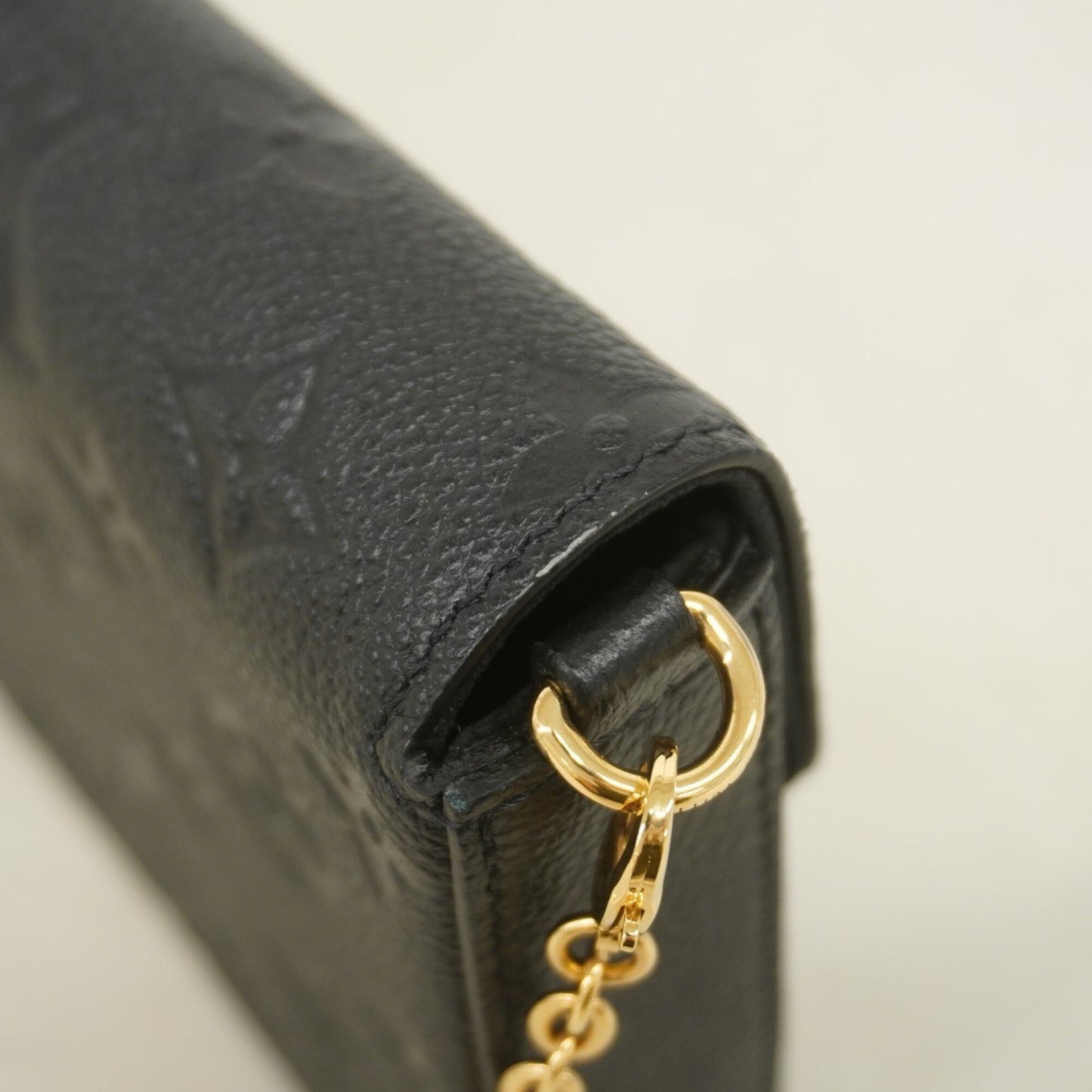 Louis Vuitton Monogram Empreinte Pochette Felicie M82477 Noir (Women's Wallet/Shoulder Wallet)