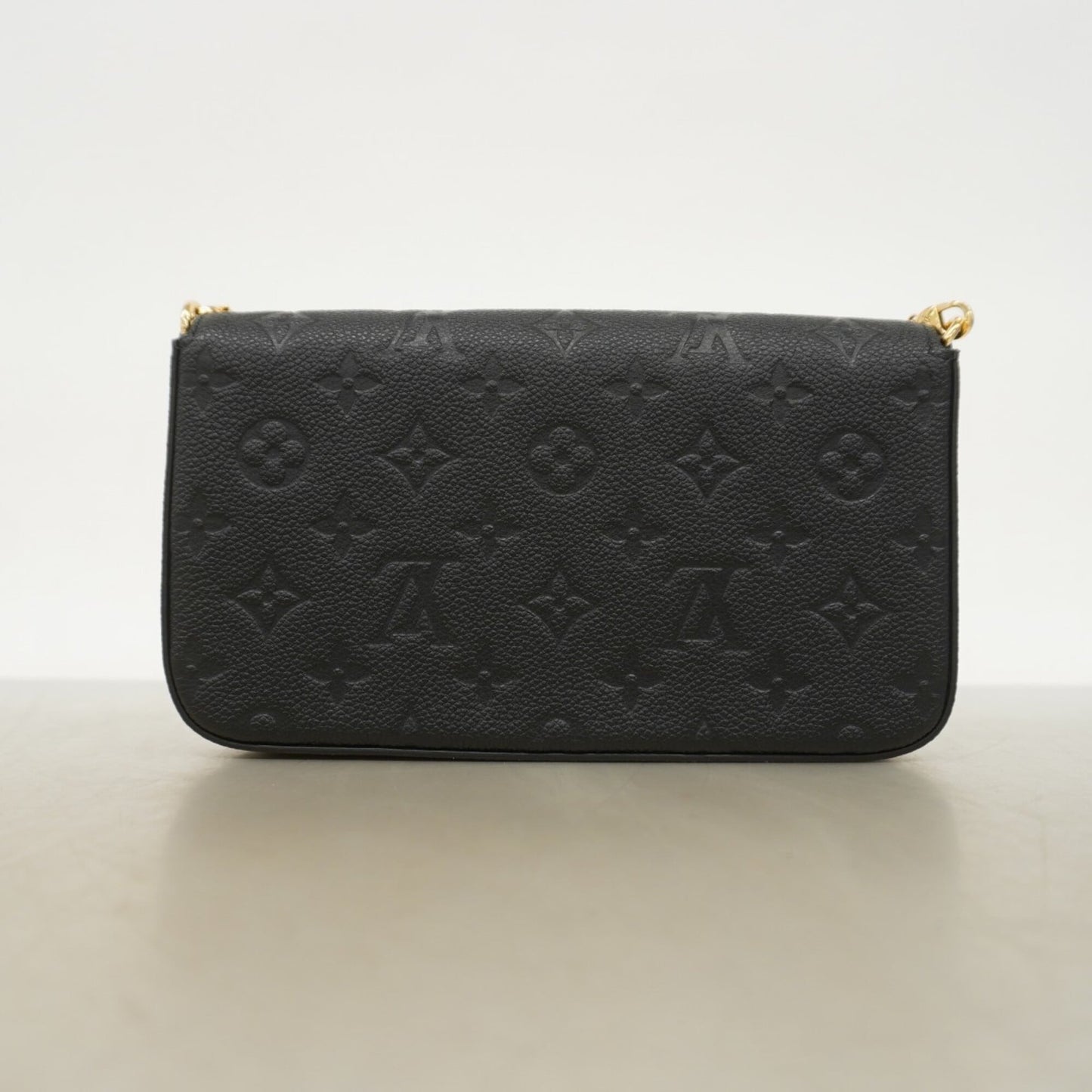 Louis Vuitton Monogram Empreinte Pochette Felicie M82477 Noir (Women's Wallet/Shoulder Wallet)